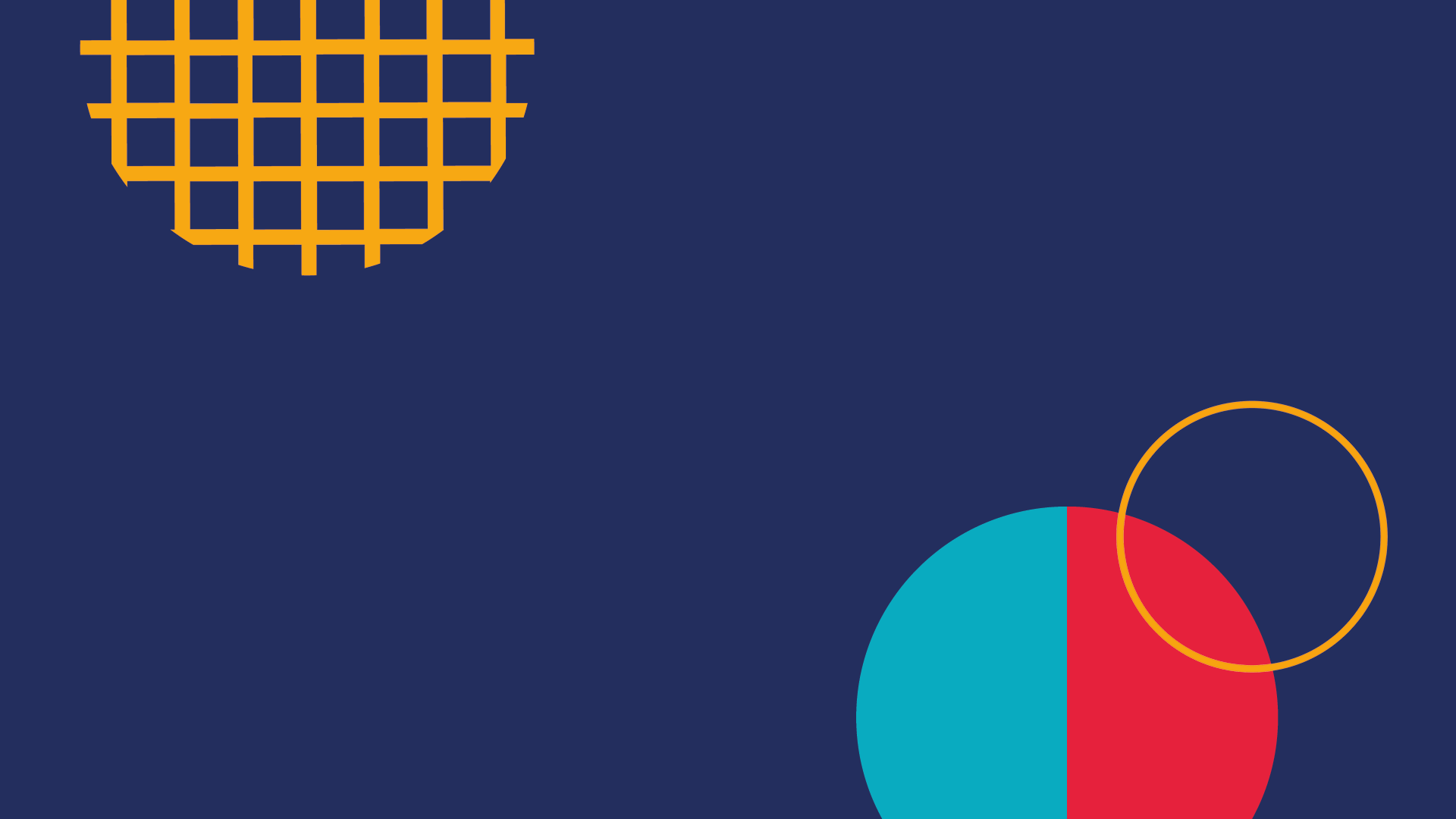 Image with dark blue, navy, red and yellow shapes.
